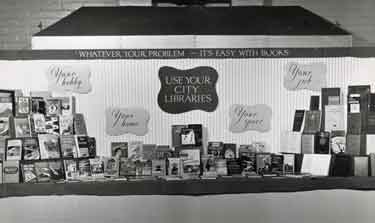 Use your City Libraries, an exhibition of books, works canteen, Arthur Lee and Sons