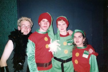 University of Sheffield LGBT Committee - Christmas elf hosts at 'Climax' - University's gay club night at the Foundry, Western Bank