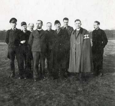 German prisoners of war, probably Norton prisoner of war camp 174, Cuckney, near Mansfield, Nottinghamshire