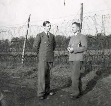 German prisoners of war, probably Norton prisoner of war camp 174, Cuckney, near Mansfield, Nottinghamshire