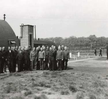 German prisoners of war, probably Norton prisoner of war camp 174, Cuckney, near Mansfield, Nottinghamshire