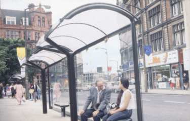Bus shelter on Pinstone Street