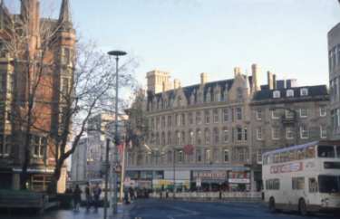 High Street from Church Street showing (centre) No. 10 H. Samuel Ltd., jewellers and No. 8 Finlay and Co. Ltd., tobacconists