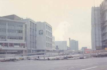 Reconstruction of Castle Square following the filling in of the Hole in the Road showing (centre) Yorksh