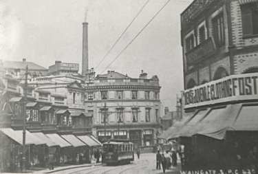 Shops on Waingate looking towards the Lady's Bridge Hotel