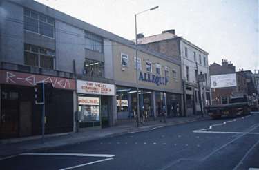 Attercliffe Road showing The Valley Community Drop In and Nos . 674 - 676 Allequip Ltd., kitchen furniture manufacturers
