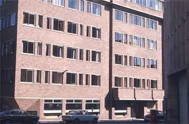 St. Peter's House, offices, corner of Hartshead and Meetinghouse Lane