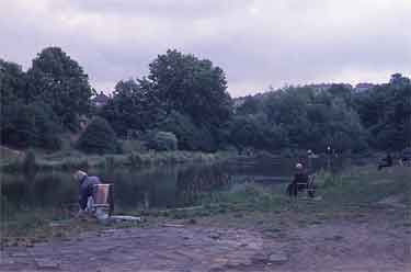 Fishing on Oxspring Dam off Herries Road