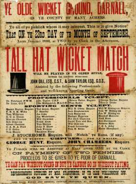 Ye Olde Wicket Ground, Darnall - Tall Hat Wicket Match