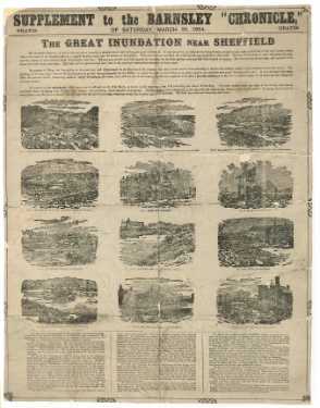 The great inundation near Sheffield: supplement to the Barnsley Chronicle, 26 March 1864