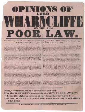 Opinions of Lord Wharncliffe on the new Poor Law