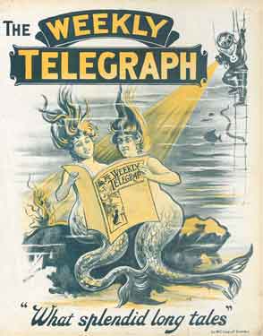 Sheffield Weekly Telegraph poster: what splendid long tales