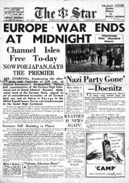 The Star: Europe War Ends at midnight (VE-Day edition)