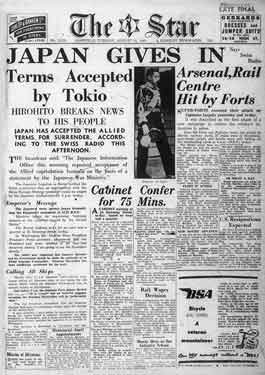The Star, Japan Gives in [VJ Day]