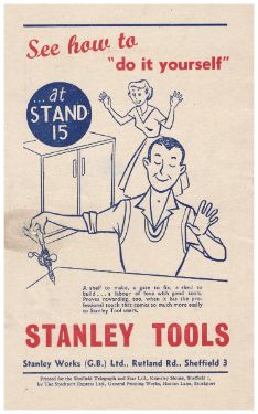 Advertisement for Stanley Works (Great Britain) Ltd., Stanley Works, Rutland Road