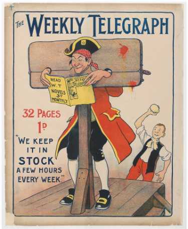 Sheffield Weekly Telegraph poster: We keep it in stock a few hours every week