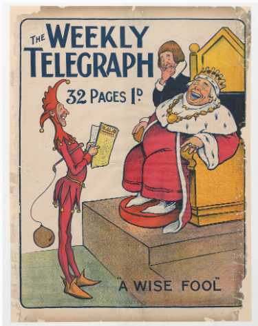 Sheffield Weekly Telegraph poster: A wise fool