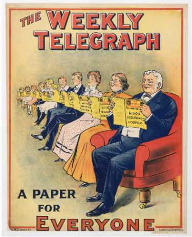 Sheffield Weekly Telegraph poster: A paper for everyone