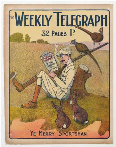 Sheffield Weekly Telegraph poster: Ye merry sportsman