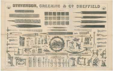 Stevenson, Greening and Co., Royds Works [Attercliffe] - illustration of tools made