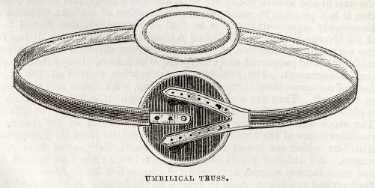 Umbilical truss produced by Ellis, Son and Paramore, wholesale and retail manufacturers of surgical instruments and appliances, No. 3 King Street Works and Spring Street