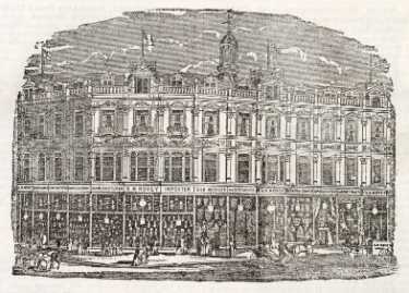 G. H. Hovey and Sons, manufacturers and general warehousemen, general drapers, silk mercers, cabinet makers, upholsterers etc., corner of Angel Street and Castle Street