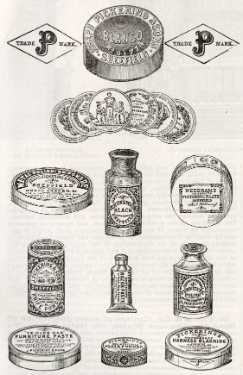 Trademarks and labelling for Joseph Pickering and Sons, manufacturers of Needham's polishing paste, etc., Albyn Works, Burton Road