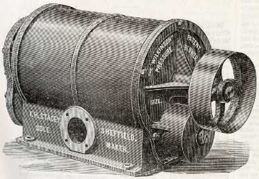 Machinery manufactured by F. H. Stacey, millwright, engineer and steam hammer maker, Heeley Bridge Works, London Road