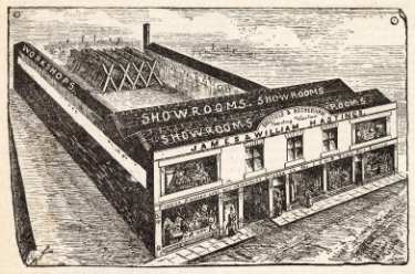 Showrooms for James and William Hastings, cabinet makers, upholsterers and general house furnishers, Effingham Street, Rotherham