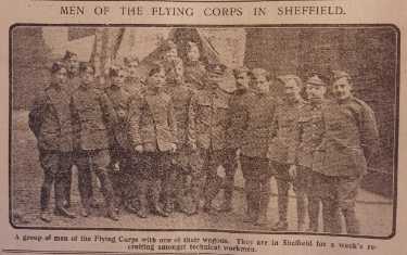 Men of the Flying Corps in Sheffield