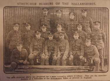 Stretcher bearers of the Hallamshires
