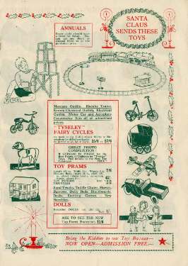 Sheffield and Ecclesall Co-operative Society Ltd: The Arcade Xmas shopping guide - Santa Claus sends these toys
