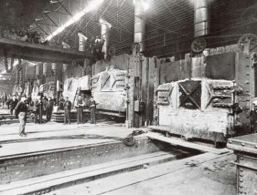 Charles Cammell and Co. Ltd., Cyclops Works, Savile Street. Carburizing furnaces, West Forge