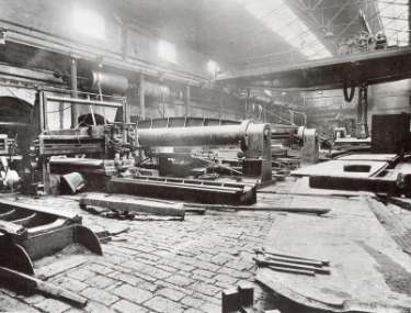 Charles Cammell and Co. Ltd., Cyclops Works, Savile Street. Old armour plate machine shop, West Forge