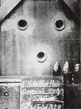 Charles Cammell and Co. Ltd.  4 inch nickel steel (unbacked) [armour plate], tested at Portsmouth [Hampshire]