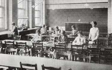 Prince Edward Council School, Queen Mary Road: practical room