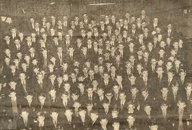 Unnamed school group who performed mid-day carols on Friday, 15th December in the Cathedral forecourt and the steps of the City Hall