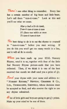 Rhyme Time: How to win a prize of £1 for an Izal nursery rhyme