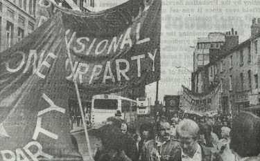 Traditional May Day march by trade unions, Leopold Street