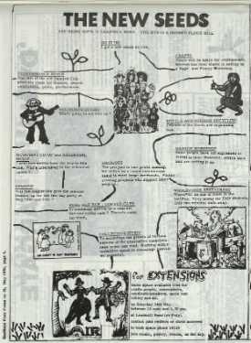 Advertisement for 'The New Seeds', an old flour mill (latterly to be called The Leadmill), Leadmill Road