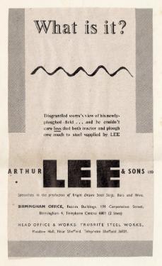 (Lee of Sheffield Ltd.) Arthur Lee and Sons Ltd., steel manufacturers, Trubrite Steelworks, Meadowhall