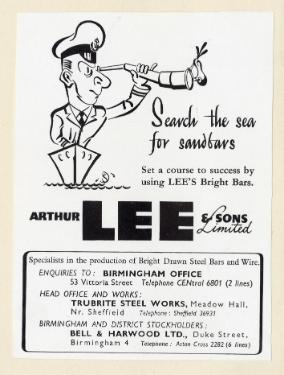 (Lee of Sheffield Ltd.) Arthur Lee and Sons Ltd., steel manufacturers, Trubrite Steelworks, Meadowhall
