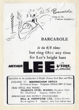 (Lee of Sheffield Ltd.) Arthur Lee and Sons Ltd., steel manufacturers, Trubrite Steelworks, Meadowhall