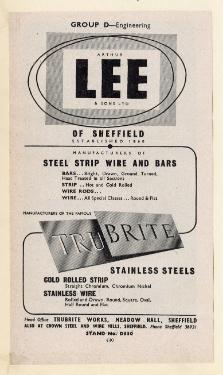 (Lee of Sheffield Ltd.) Arthur Lee and Sons Ltd., steel manufacturers, Trubrite Steelworks, Meadowhall