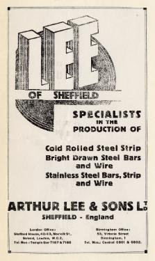 (Lee of Sheffield Ltd.) Arthur Lee and Sons Ltd., [steel manufacturers, Trubrite Steelworks, Meadowhall]
