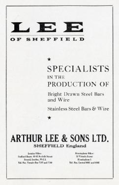 (Lee of Sheffield Ltd.) Arthur Lee and Sons Ltd., [steel manufacturers, Trubrite Steelworks, Meadowhall]