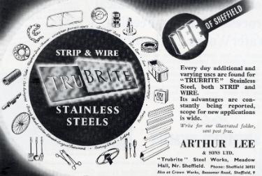 (Lee of Sheffield Ltd.) Arthur Lee and Sons Ltd., steel manufacturers, Trubrite Steelworks, Meadowhall