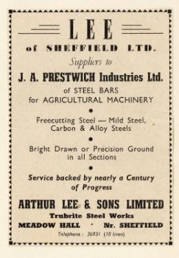 (Lee of Sheffield Ltd.) Arthur Lee and Sons Ltd., steel manufacturers, Trubrite Steelworks, Meadowhall