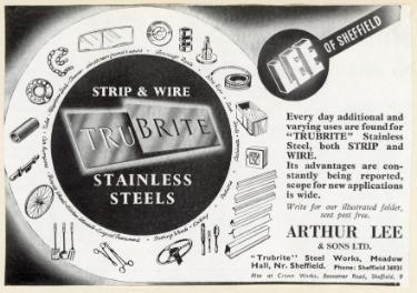 (Lee of Sheffield Ltd.) Arthur Lee and Sons Ltd., steel manufacturers, Trubrite Steelworks, Meadowhall