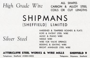 J. Shipman and Co., wire and steel manufacturer, Attercliffe Steel Works and Wire Mills, Attercliffe Road